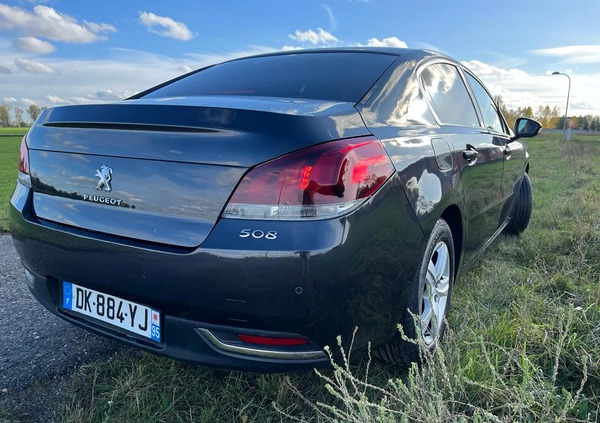 Peugeot 508 cena 38900 przebieg: 255000, rok produkcji 2014 z Skwierzyna małe 46